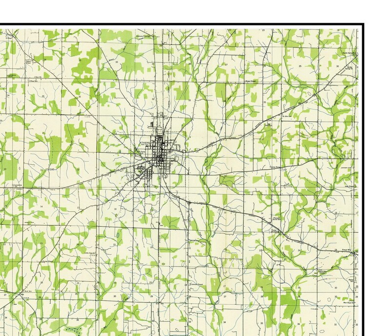 Wheeler Lake 1936 Alabama Old Topographic Map USGS Wheeler Etsy