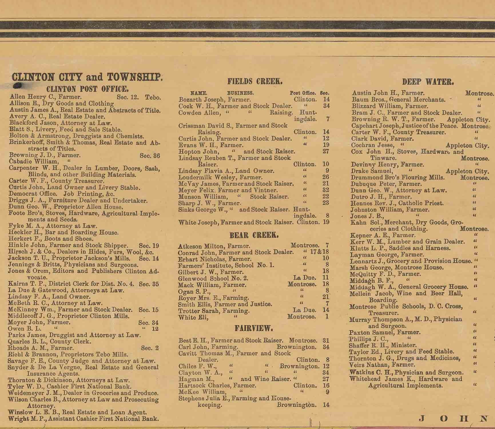 Henry County Missouri 1877 Old Wall Map with Landowner & Etsy