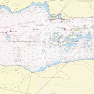 St Lawrence River-Morristown, NY to Butternut Bay, Ontario Brockville - 1965 Nautical Map Reprint - Great Lakes NY 3-113