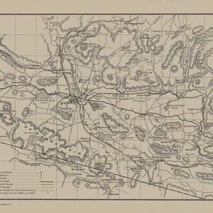 Berkshire Hills Massachusetts 1896 Old Road Map Charming Reprint - County Other