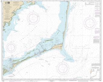 Wimble Shoals to Oracoke Inlet - 2015 - Outer Banks Cape Hatteras Avon Rodanthe North Carolina - Nautical Map - Reprint  80000 AC Chart 1232