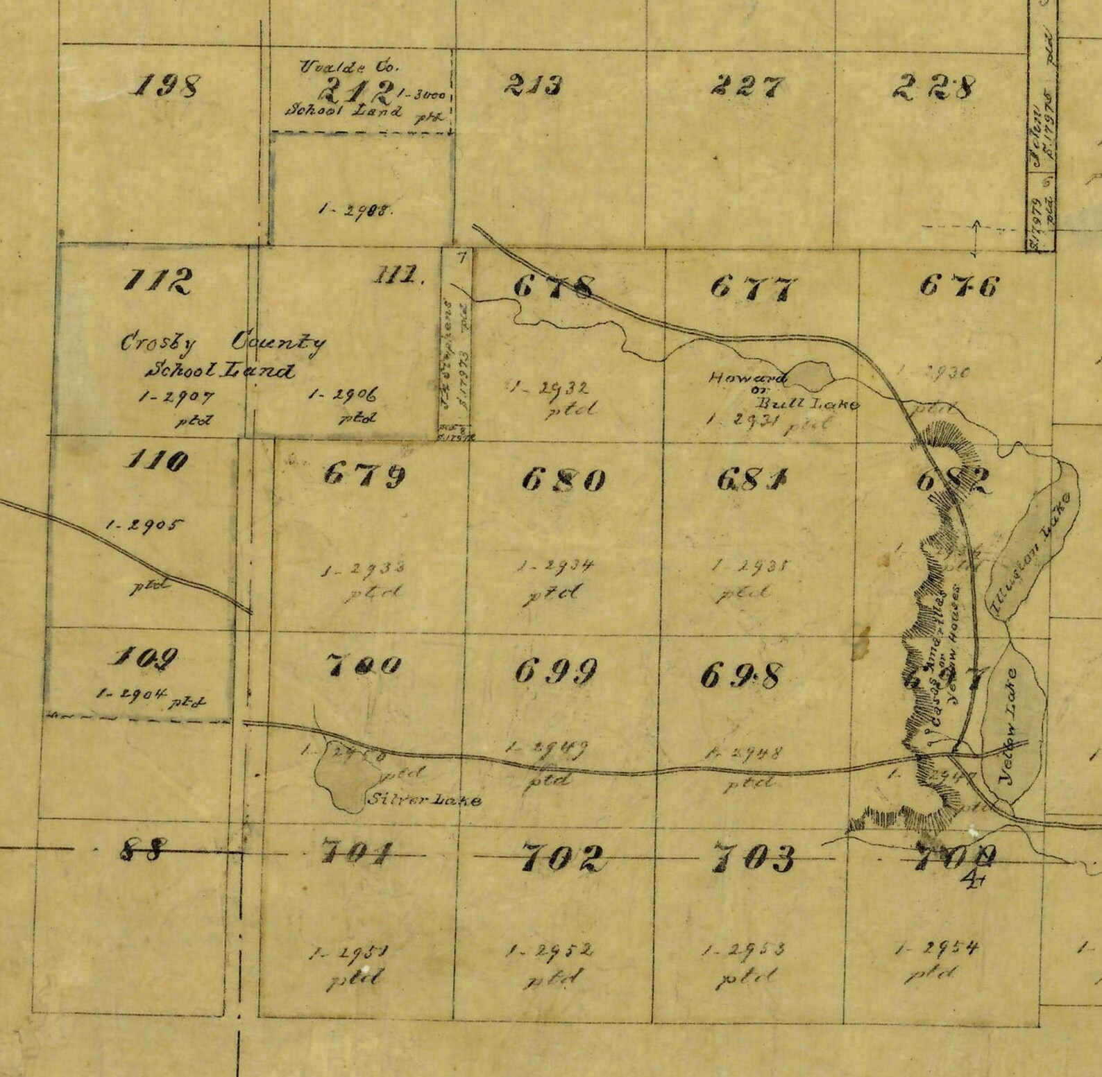 Lamb County Texas 1884 Old Wall Map With Lot Lines Etsy