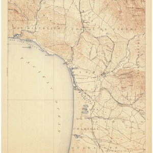 Arroyo Grande 1897 Old Topo Map - Edited reprint of the original quad - 15x15 USGS Topographic California