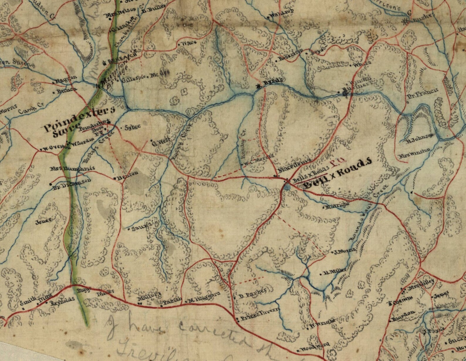 Louisa County Virginia 1860x Old Wall Map With Homeowner Names Etsy