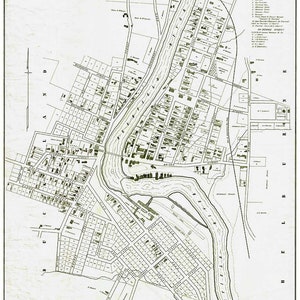 Shelburne Falls Massachusetts  1856 - Stevens - Old Town Map Reprint - Homeowner Names - Genealogy - Cities Other
