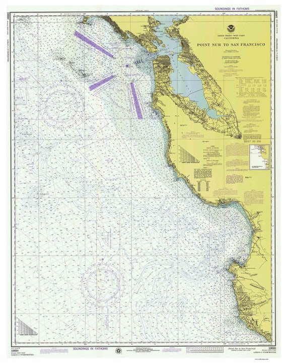 Half Moon Bay Nautical Chart