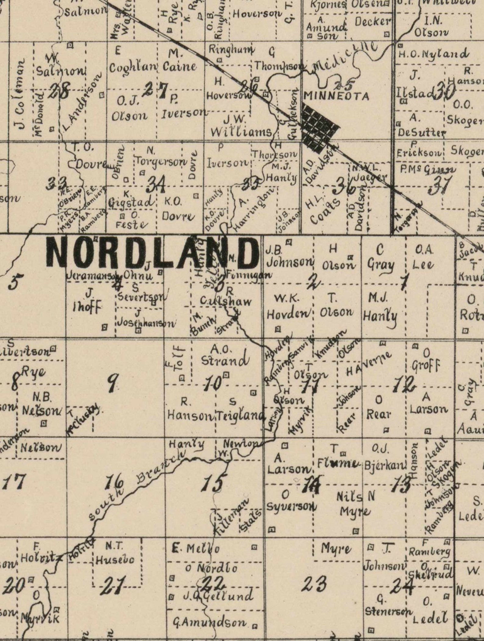 Lyon County Minnesota 1884 Old Wall Map Reprint with Etsy.de
