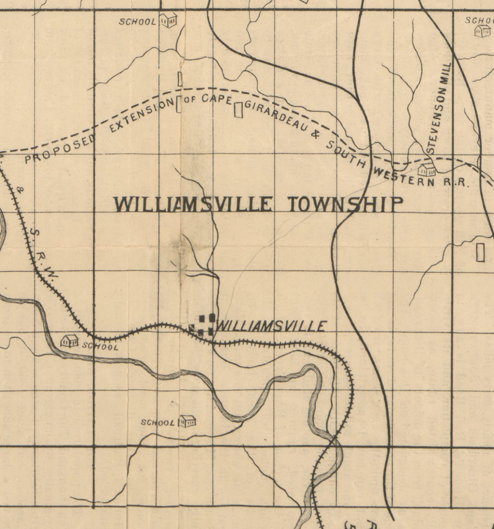 Wayne County Missouri 1882 Old Wall Map With Township Names Etsy