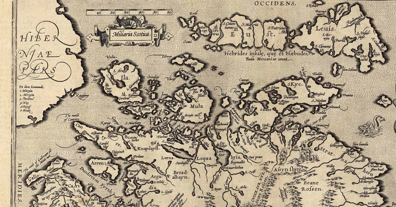 Scotland 1608 Old Map - Ortelius - Reprint - Etsy