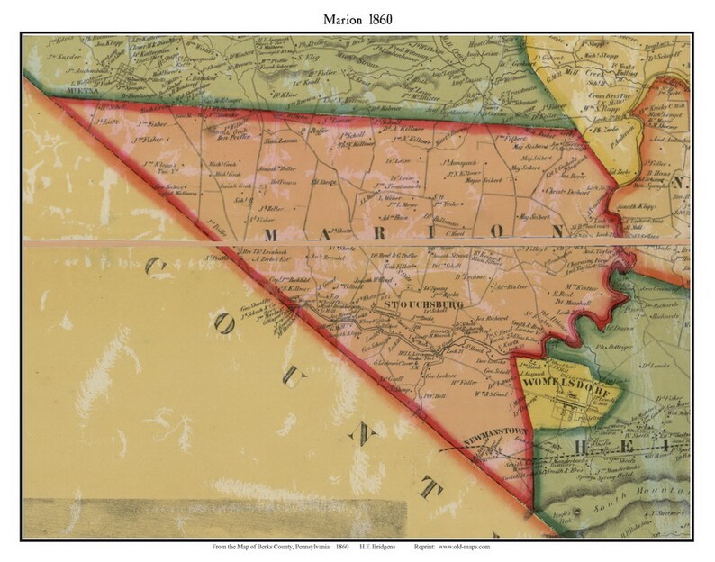 old marion township maps + howell