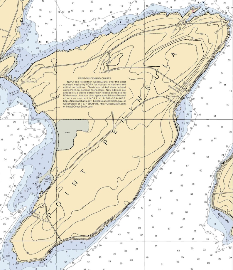 Lake Ontario East End 2006 Nautical Map Chaumont Etsy