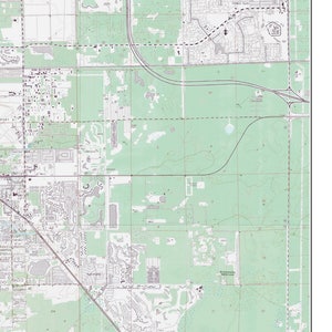 Naples, Florida 1988 Old Topo Map A Composite made from 6 old USGS Topographical Maps Custom Reprint image 2