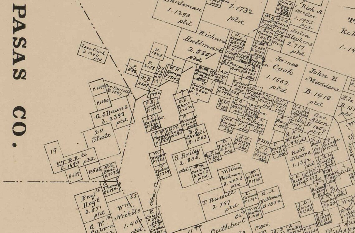 Bell County Texas 1879 Old Wall Map Reprint With Land Etsy