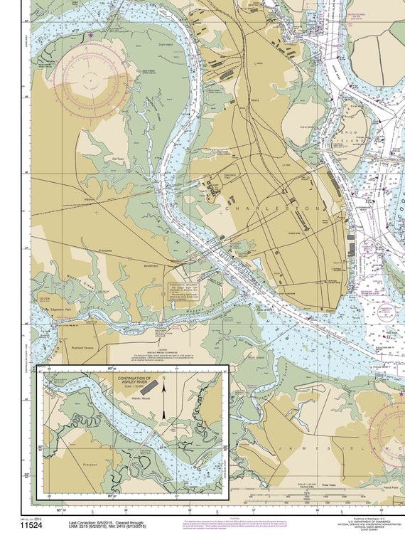 Charleston Harbor Chart 11524