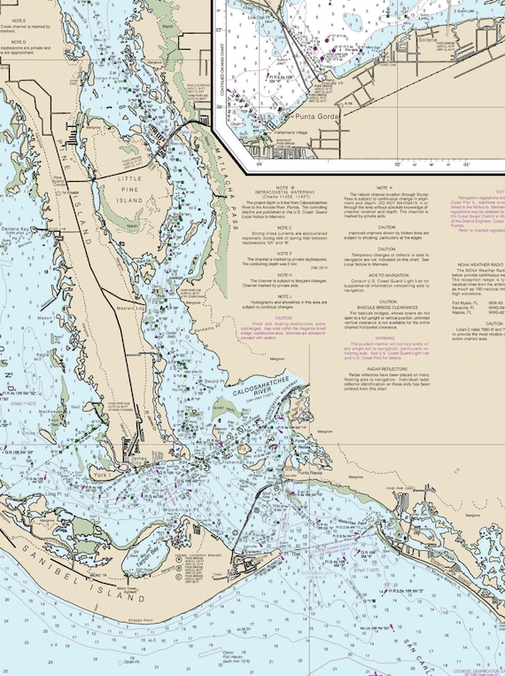Estero Bay to Lemon Bay Including Charlotte Harbor- 2015 Nautical