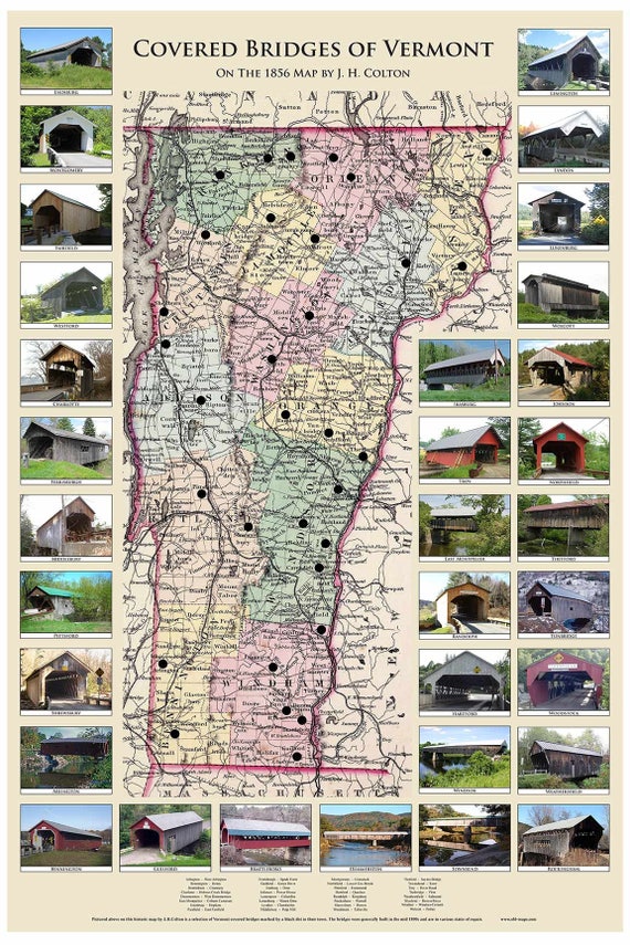 New Hampshire Covered Bridges Map Covered Bridges Of New Hampshire 