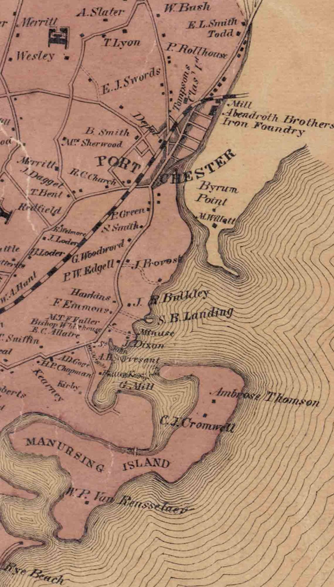 Westchester County New York 1858 Old Wall Map Reprint with Etsy