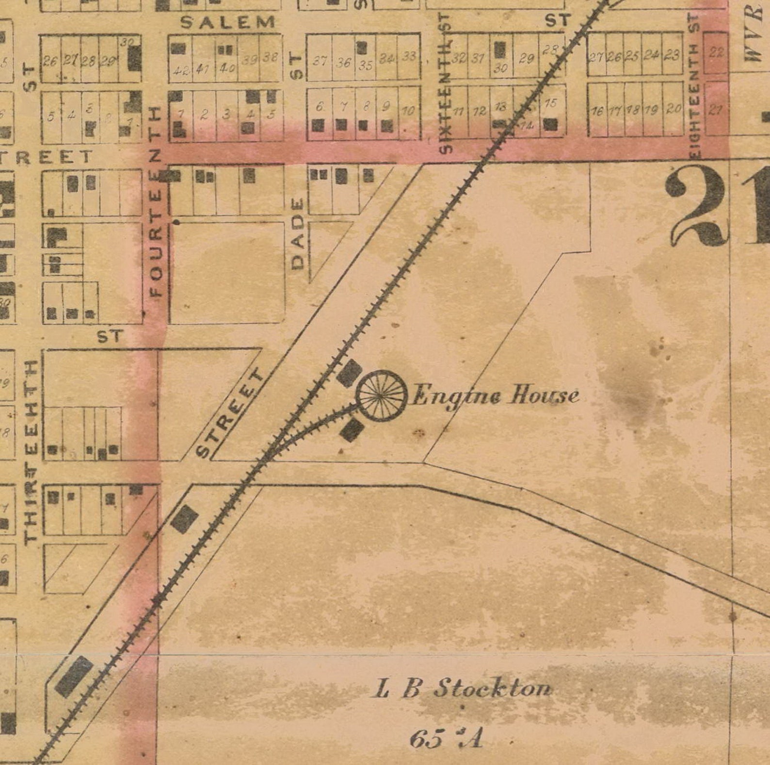 Lafayette 1866 Old Town Map With Homeowner Names Indiana | Etsy