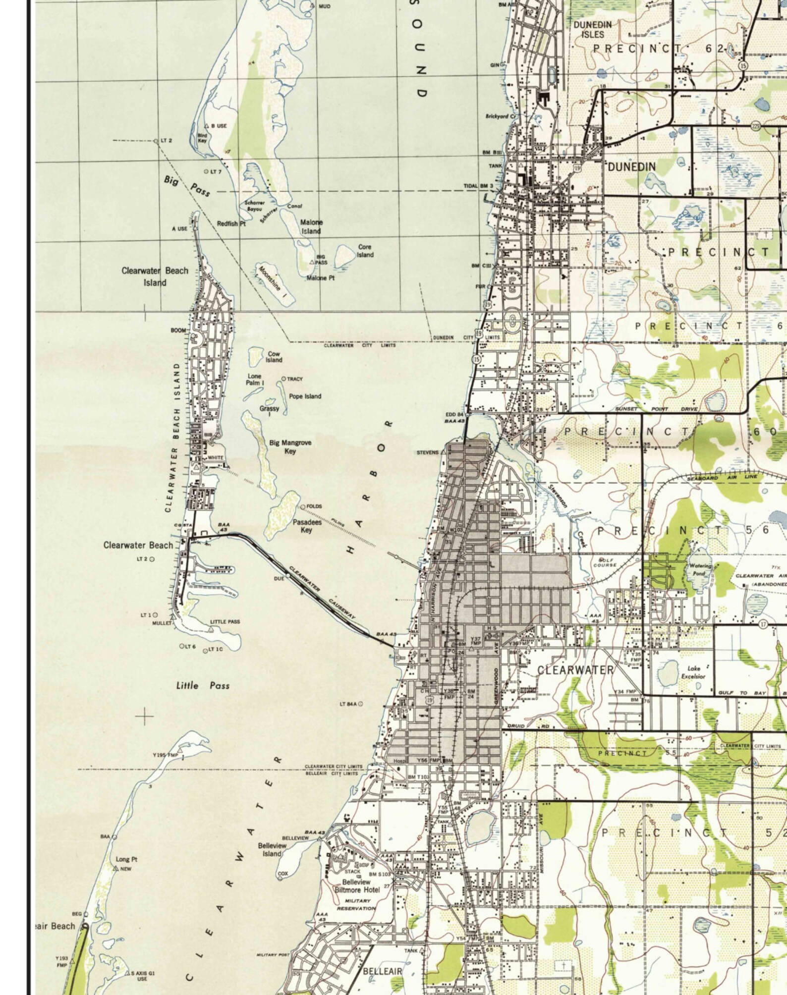 Clearwater Florida Map - ec63u13