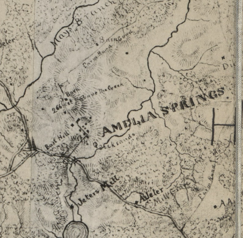 Amelia County Virginia 1860x Old Wall Map With Homeowner Etsy