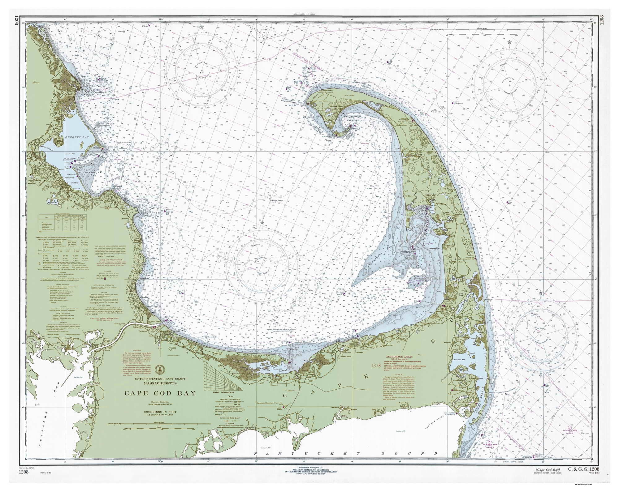 Cape Cod Depth Chart