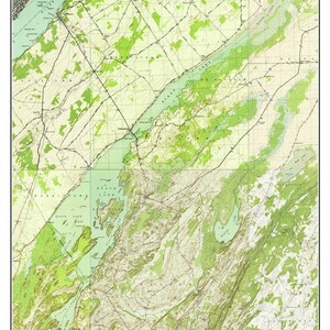 Black Lake 1943-1951 USGS Old Topo Map Custom Composite Reprint St Lawrence River - New York Great Lakes Shoreline