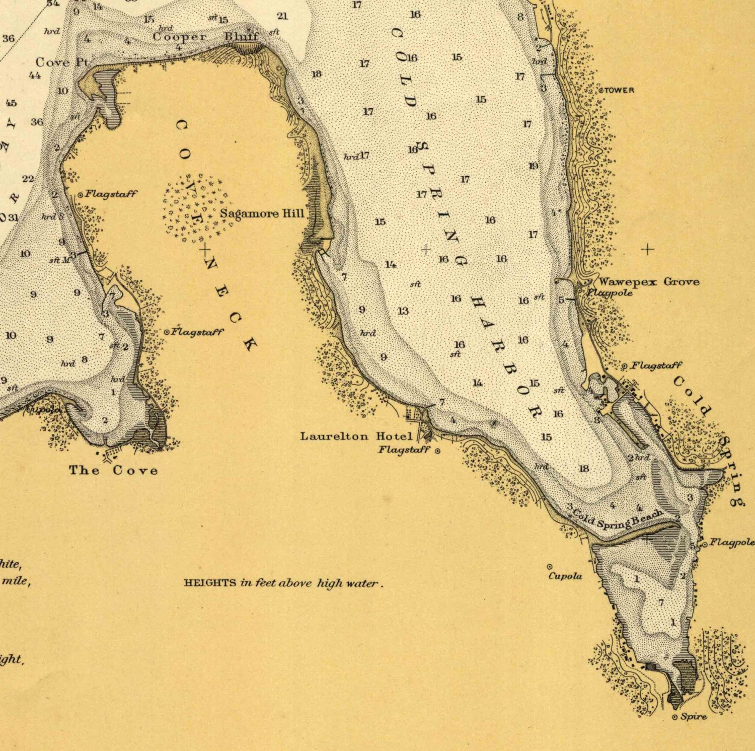 Oyster Bay NY 1916 Nautical Map Long Island Sound Reprint Etsy