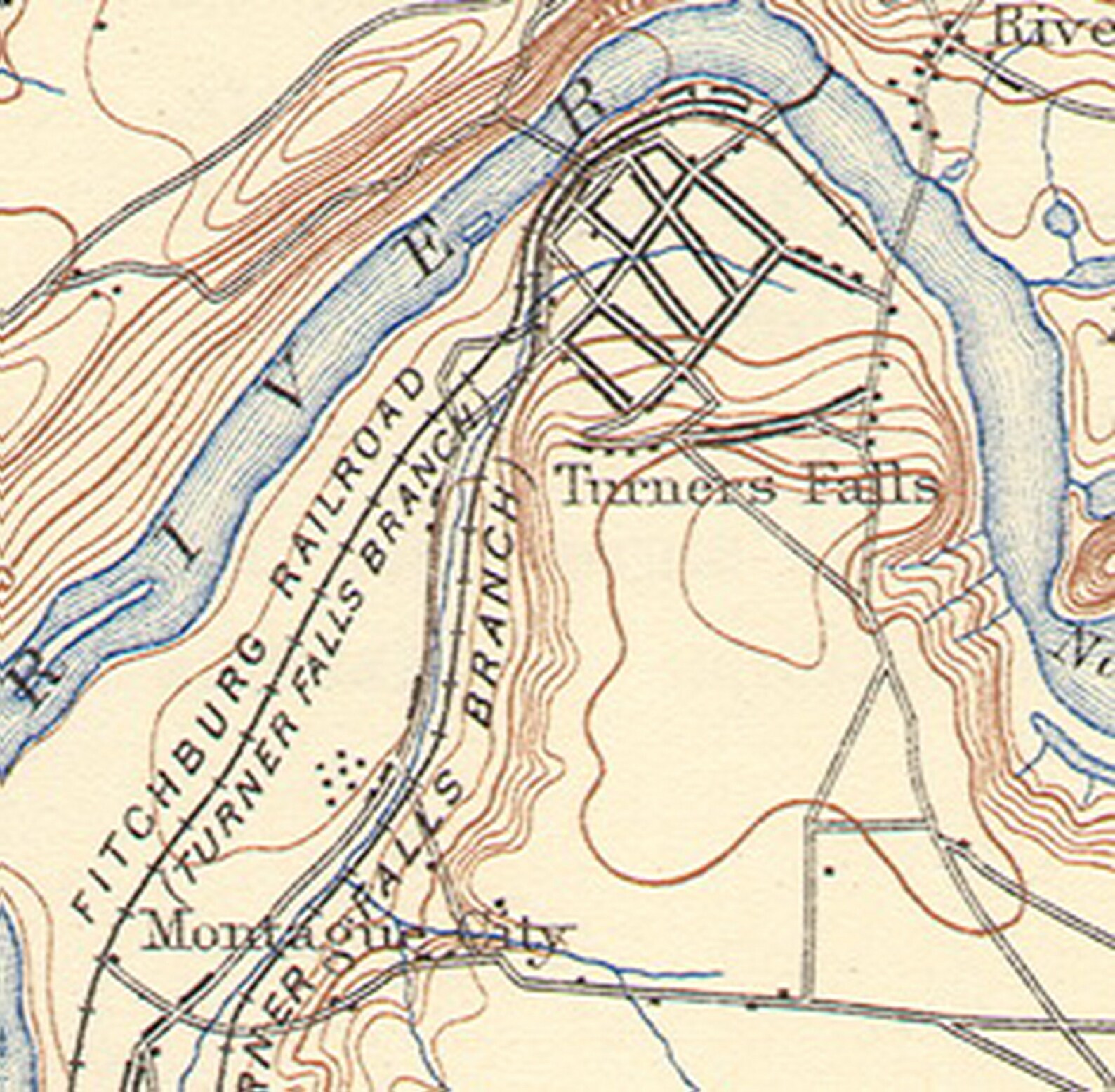 Franklin County Old Topo Map 1894 Composite Map Massachusetts Etsy