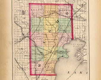 Macomb County Michigan 1873 - MI Atlas 1873  #102