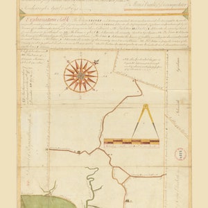 Scarborough Maine 1795 - Town Plan - Old Roads Reprint, Massachusetts Archives - MA