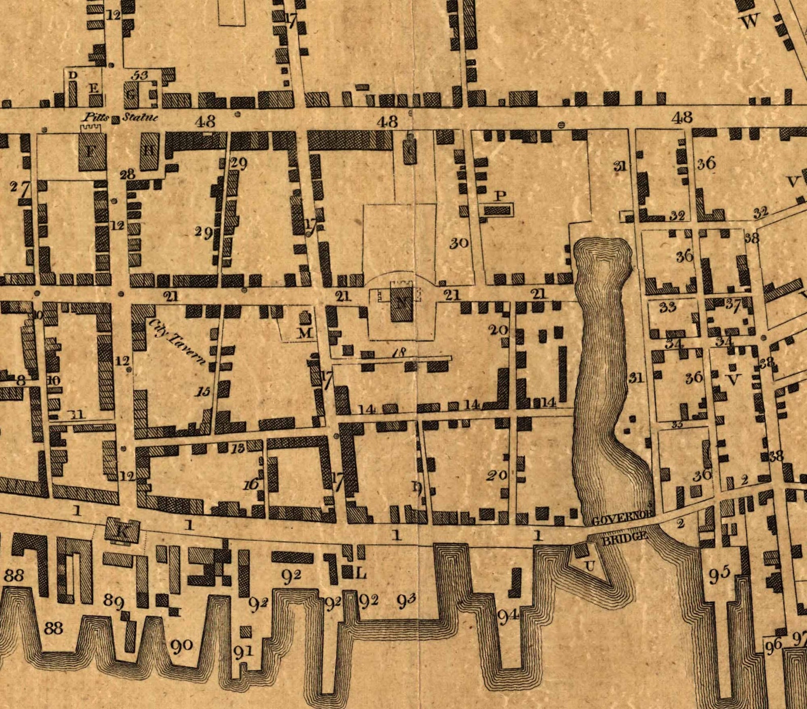 Charleston 1790 South Carolina Old Map Reprint Cities | Etsy