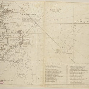 Massachusetts Coastline 1734 Old Map-Marthas Vineyard to Cape Ann USA Regional  Southack 07 Reprint