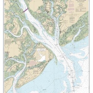 Port Royal Entrance 2013 Map-Nautical Chart-South Carolina-Reprint-Hilton Head, Beaufort, Port Royal, Parris Island AC Harbors 571