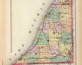 Berrien County Michigan 1873 - MI Atlas 1873 #109