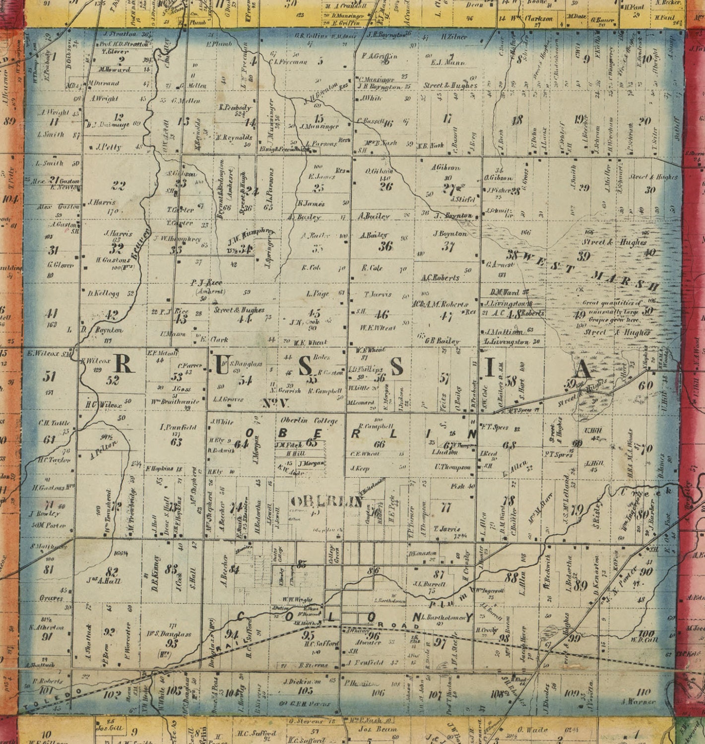 Lorain Area Suburb Street Maps – Whereabouts Shop, image size:1421x1500