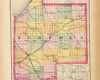 Tuscola County Michigan 1873 - MI Atlas 1873 #85