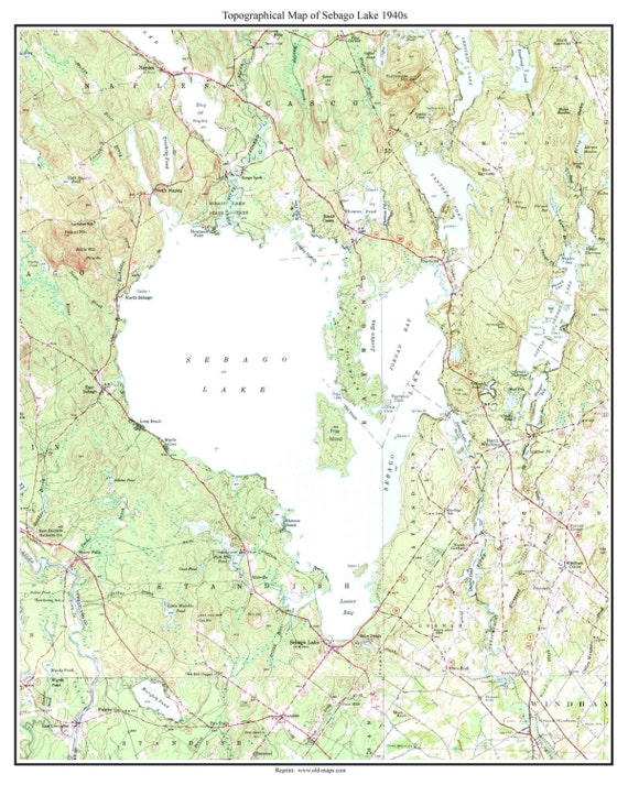 Little Sebago Lake Depth Chart