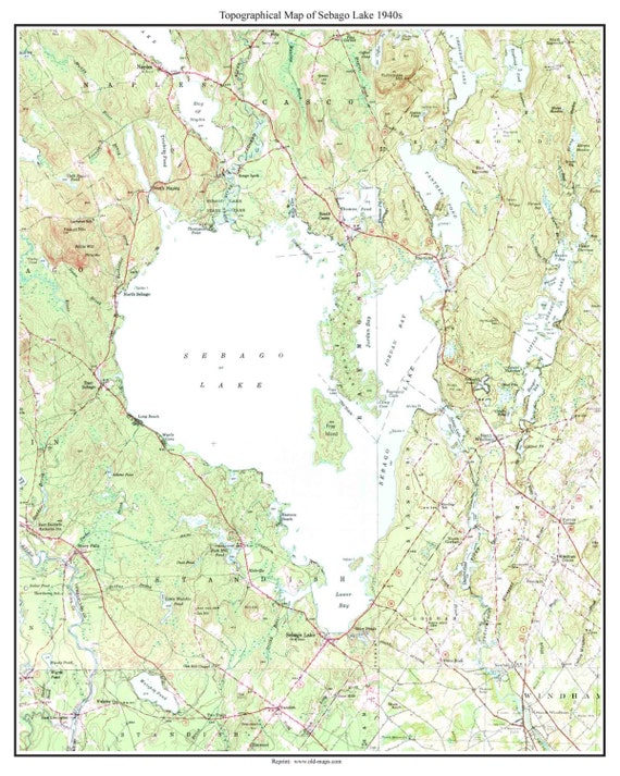 Sebago Lake Chart