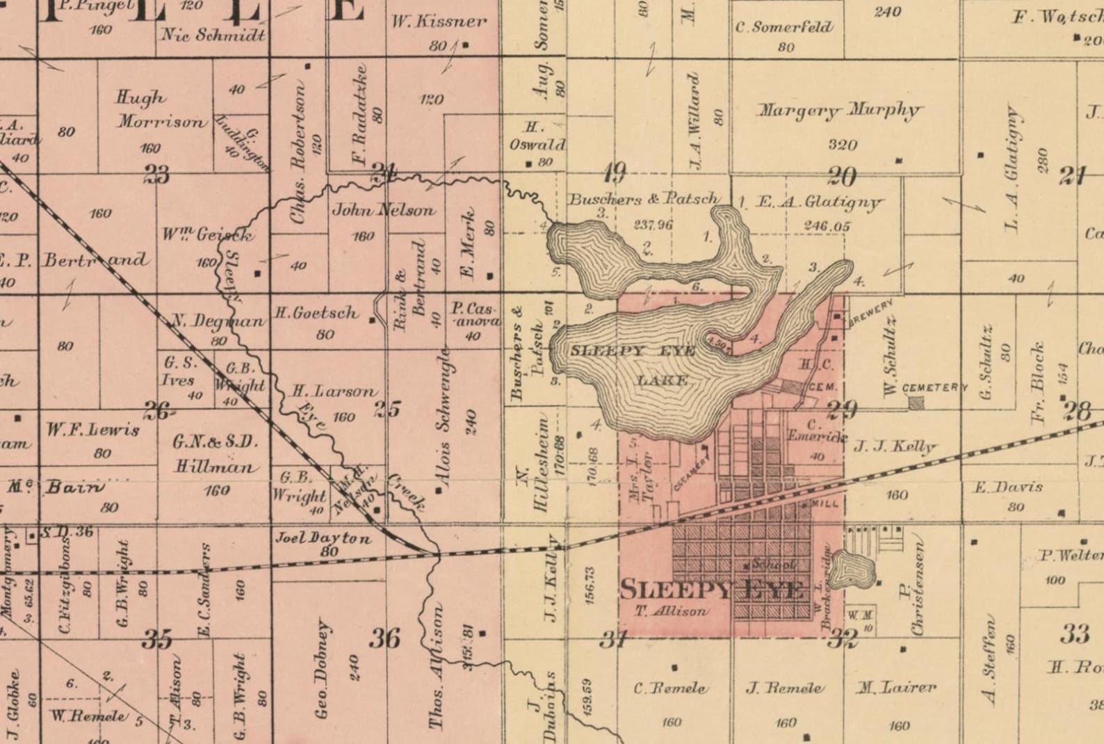 Isanti County Minnesota 1898 Old Wall Map Reprint with Etsy Italia
