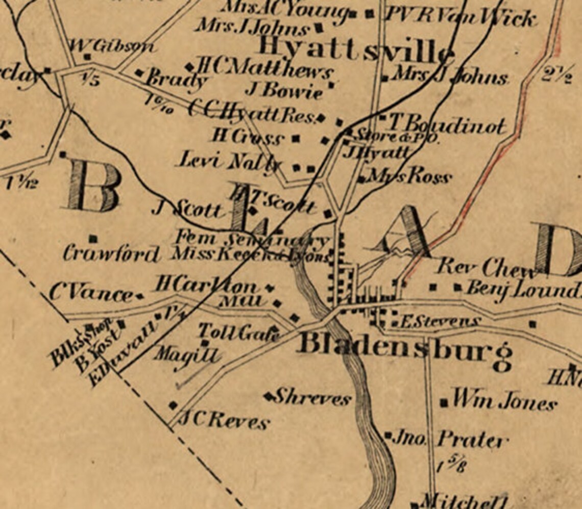 Prince County Maryland 1861 by Simon J. Etsy