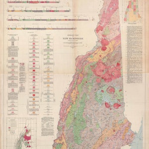 New Hampshire 1955 Geologic Map Reprint