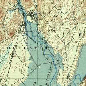 Great Sacandaga Lake & Vicinity 1937 USGS Old Topographic map Reprint Custom Composite Reprint New York Eastern Lakes image 5
