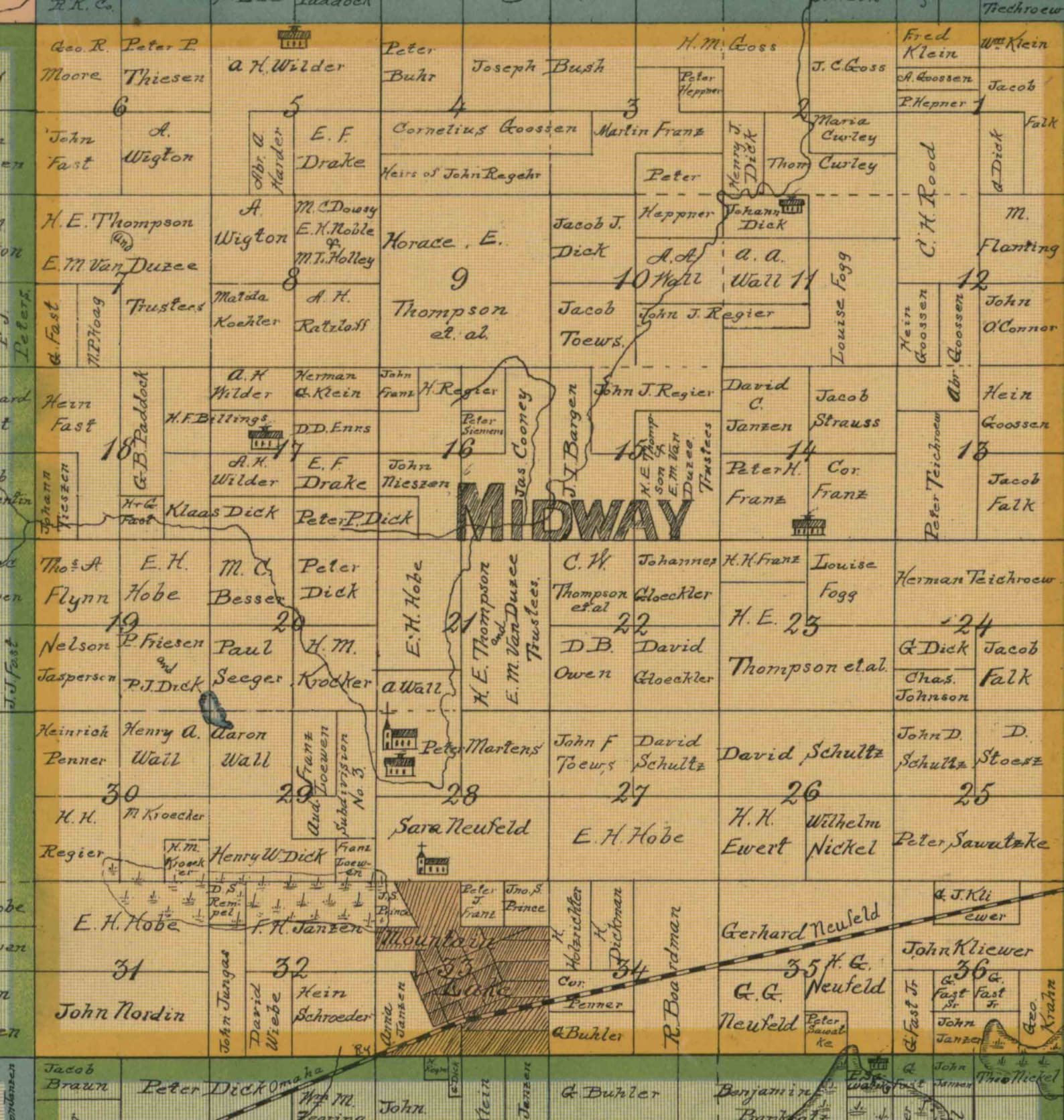 Cottonwood County Minnesota 1898 Old Wall Map Reprint With Etsy UK