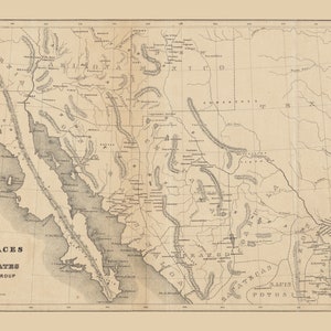 Native Races of the Pacific States - New Mexican Group - Indian Tribes - Circa 1900 - Reprint - USA Regional Southwest