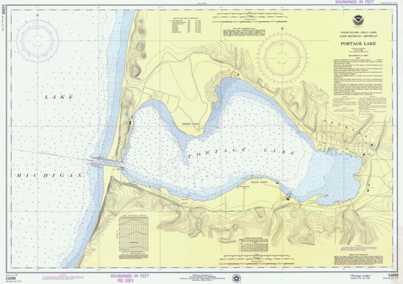 Portage Lake Houghton Mi Depth Chart