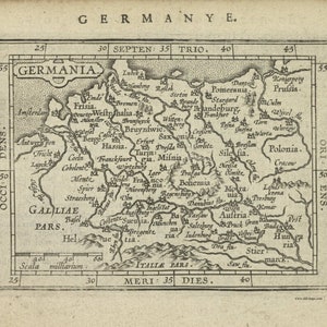 Germany 1603 Old Map - Europe
