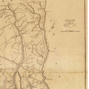 Beaufort District South Carolina 1825 County Wall Map Homeowner names Mills Atlas Reprint LC image 3