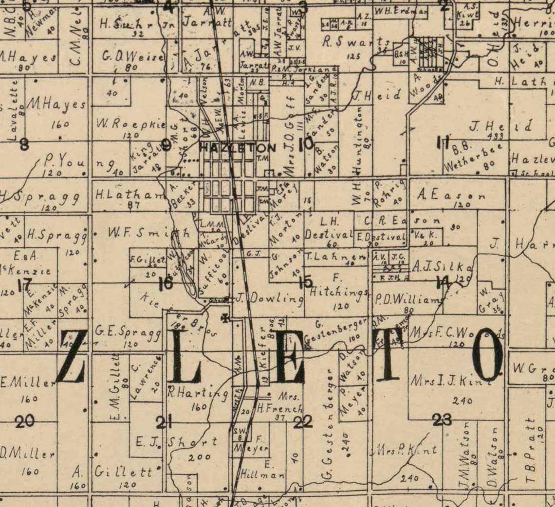 Buchanan County Iowa 1896 Old Wall Map With Landowner Names Etsy