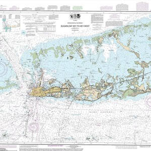 Sugarloaf Key to Key West - 2014 Map Old Nautical Chart - Florida Harbors East 11446