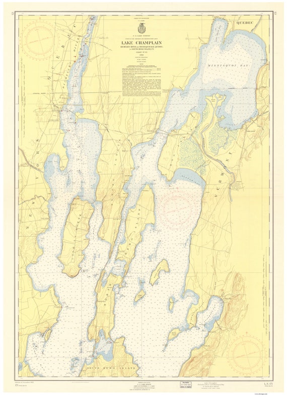 Lake Champlain Depth Chart